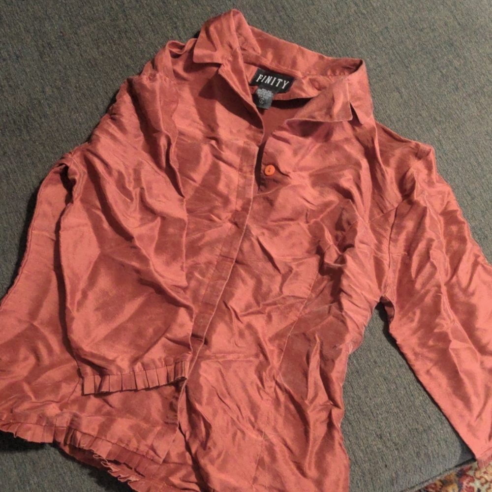Amber silk top